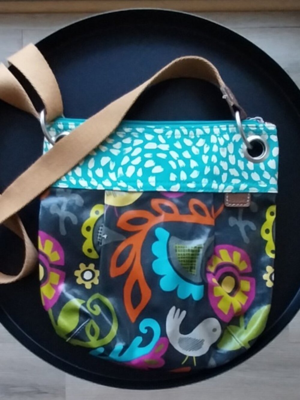 Fossil - Canvas & PVC Crossbody Bag